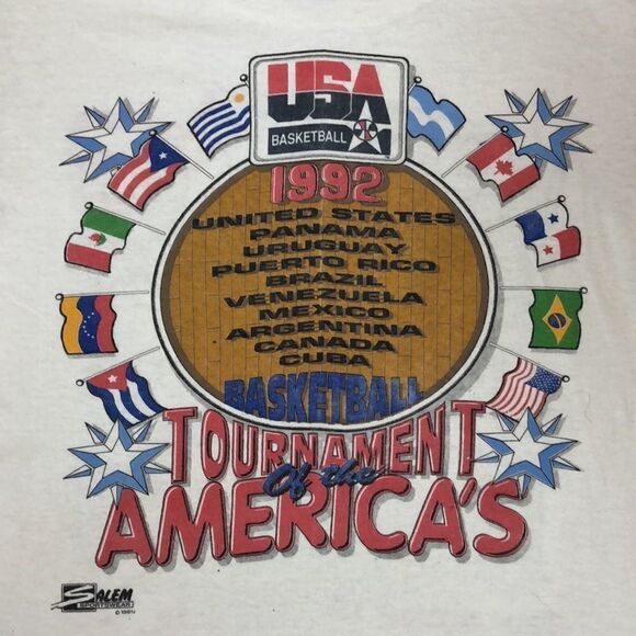 Vintage Iconic “Dream Team” 1992 USA Basketball T-Shirt | 2-sided | Small - Picture 7 of 8